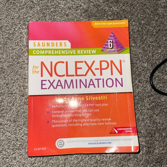 Nclex PN book, nclex study book, nclex Saunders comprehensive review PN , LPN - Picture 1 of 4